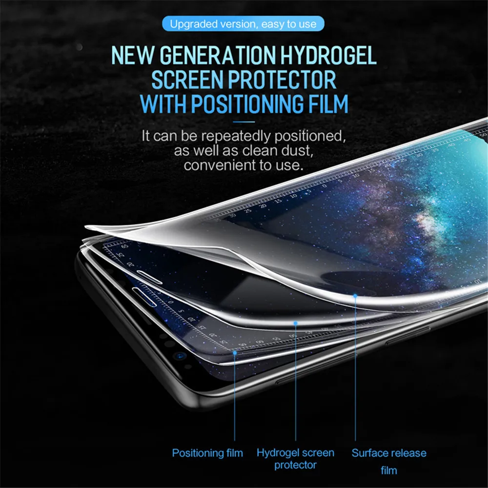 Skutočné Úplné Pokrytie 3D Nano-Mäkký Chránič Obrazovky Fólia Pre Samsung Galaxy S8 Plus S7 S7 S6 Okraji Ochranný Kryt Pre S9 Plus Poznámka 8