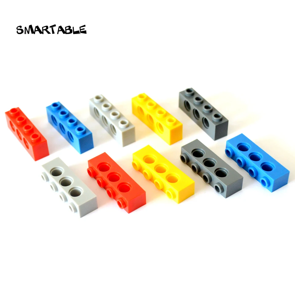Smartable Vysokej Tehly Technic s tromi Otvor 1x4 Stavebné Bloky súčastí HOBBY Hračky Kompatibilné Legoing Techniku, Hračky 70pcs/veľa