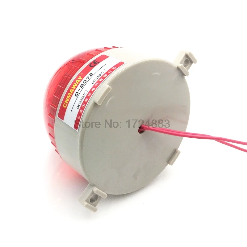 Strobo Signál Výstražné svetlo N-3072 12V 24V 220V Kontrolka LED Lampa malé Blikajúce Svetlo Bezpečnostný Alarm IP30