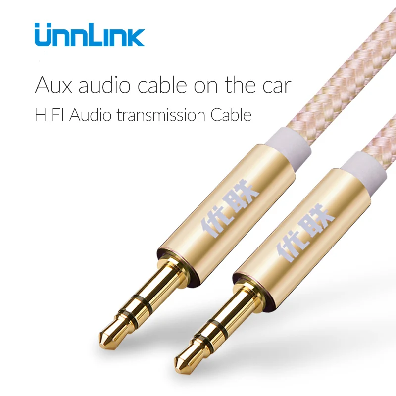 Unnlink Aux kábel 3,5 mm Audio Kábel 3,5 mm Jack Samec Samec Aux Kábel Pre Auto iPhone X konektor pre Slúchadlá Stereo Reproduktorový kábel Aux Kábel
