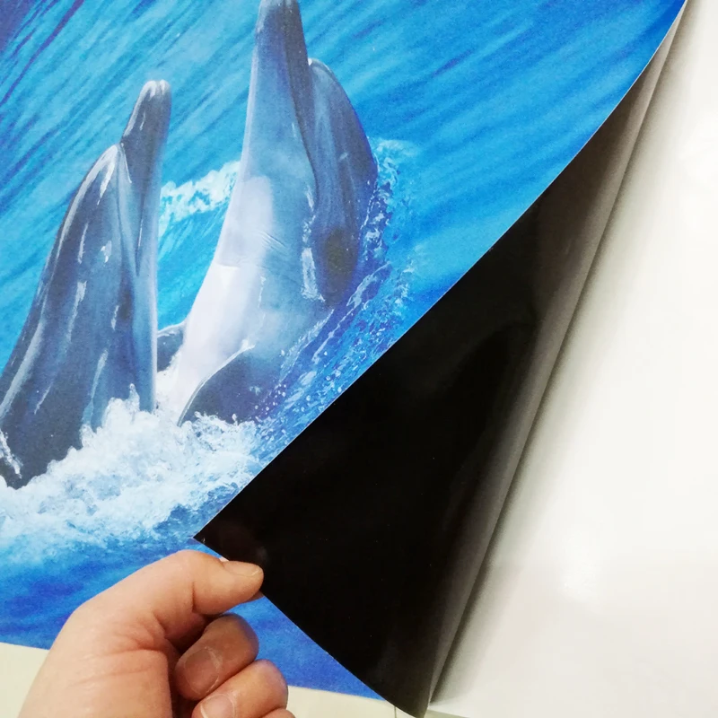 Vlastné 3D Poschodí Nálepky Ocean World Dolphin Toalety, Kúpeľne, Spálne, Vinylové Podlahy nástenná maľba Nepremokavé PVC Tapety Maľby Moderné