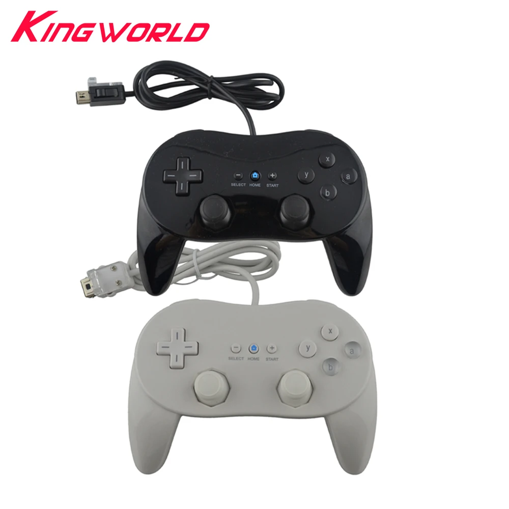 Vysoko kvalitné Klasické 2 Káblové Herný ovládač Hernej Remote Pro Gamepad Pre Nintendo Wii
