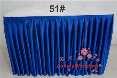 Vysoko kvalitný polyester ice hodváb tabuľka sukne pre svadobné dekorácie