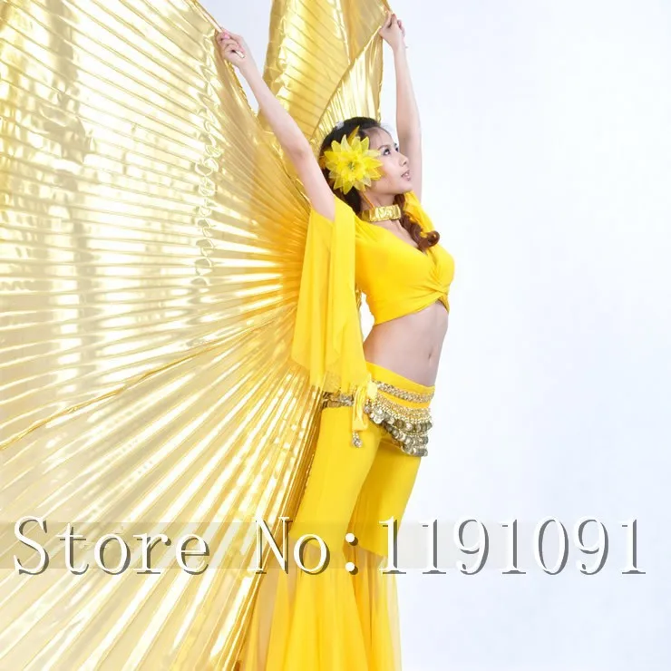 Vysoká kvalita Egypt Isis Brušného Tanca Krídla Tanec Wing Hot Nový indický tanec ženy bellydance 1pc krídlo 11 farieb