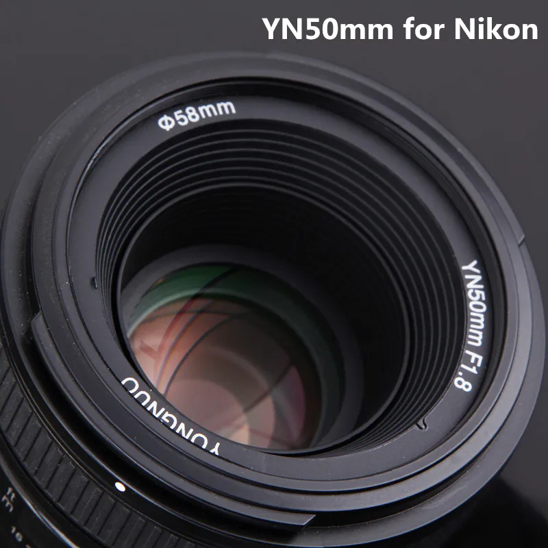 YONGNUO 50mm F1.8 Štandardné Prime Objektív Fotoaparátu YN50mm Auto Focus Veľké Clona pre Nikon D3300 pre DSLR Canon EOS 60D 70 D 5D2 5D3
