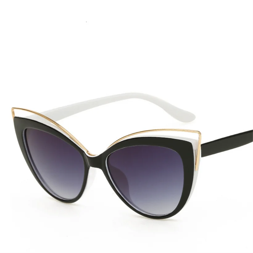 YOOSKE Katie Holmes Elegantné Krivky Dizajn slnečné Okuliare pre Ženy, Luxusné Mačka ucho Okuliare UV400 Odtiene Lupa 