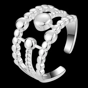 0 Strieborné pozlátené krúžok, striebro módne šperky krúžok Pre Ženy&Mužov , /KZHMSNGQ KLNXRYRC