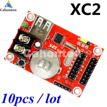 10PCS Kaler XC2 USB led controller 320*32 pixelov pre P10 led obrazovky Asynchrónne bezdrôtové Ovládanie Karta s 2*hub12 port