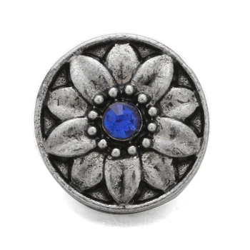 10pcs/veľa Módnych Drahokamu Kvet 12mm zaskočí tlačidlá prelomiť šperky Nosenie 12 mm Modul Tlačidlo Náramky Pre Ženy