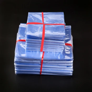 12*24 cm 200Pcs Transparentné vyfukovanie PVC Tepla Shrinkable Pack Taška Film Zábal Kozmetické Balenia Zábal Jasné, Plastové Zmenšiť Taška