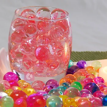 12 tašky 1200pcs / veľa Perly v tvare Kryštálu Pôdnej Vody Korálky Crystal Blato Rásť Magic balls Jelly svadobné Domova Dekorácie
