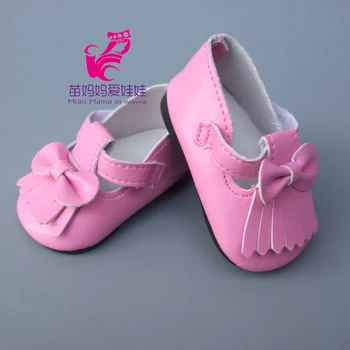 18-palcové bábika 7 cm Ružové kožené Topánky vhodné pre 43 CM baby born Bábik sneacker Reborn Baby Doll