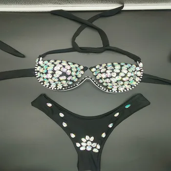 2018 venuša dovolenku nový štýl diamond bikini set sexy ženy, push up plavky plážové oblečenie drahokamu biquini letné kúpanie oblek