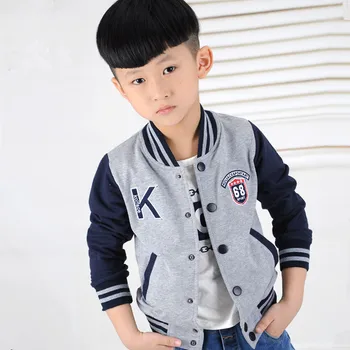 2018 zimné detské oblečenie chlapčenské zvrchníky príčinné zahustiť fleece tvaru chlapčeka cardigan coats pre chlapcov deti baseball outerwears