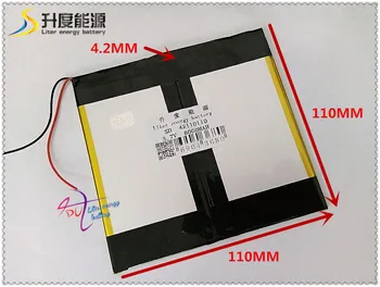3,7 V 8000mAH 42110110 Polymer lithium ion / Li-ion batéria pre tablet pc,power banky, MP4,