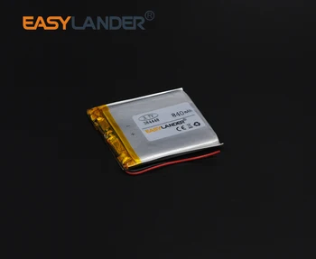 3.8x44x48mm 3,7 V 840mAh Polymer Li-ion Batéria Pre mobilné elektronické časť DIY Reproduktor Flash osvetlenie Oticon Streamer GPS 384448