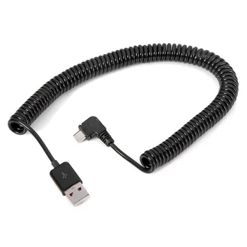 300 cm/10 ft Pravom Uhle 90 stupňov, USB 2.0 Micro Samec na Typ Mužskej Úsek Dátový Kábel pre SSD & Tablet PC & Mobilný Telefón