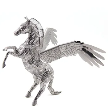 3D Kovové Nano Puzzle Pegasus Lietať Kôň Model Z004 DIY 3D Laser Cut Skladačka Hračky Pre Audit