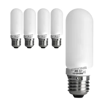 5 ks Flash lingting žiarovka 250W 110v 3200K E27 mount Modelovanie Lampa pre fotografické svetlo Strobe softbox 5in1 auta