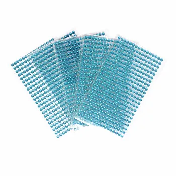 5 stanovuje/taška 5mm Akryl crystal Pásy Nálepky modrá Drahokamu Samolepiace Diy Sklo Rám Obrazovky dekorácia Bytu nálepky