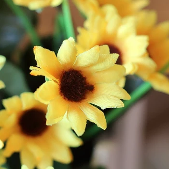 50 80 cm, Umelé kvety Nastaviť Dreveným plotom Sunflower Hotel špeciálne dekoratívne kvetinový displej