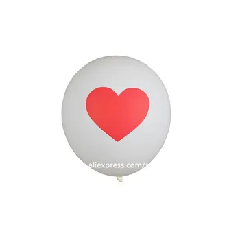 500pcs/veľa Romantických 12 Palcov 2,8 g červená/biela Srdce Láska Latexové Balóny Svadby, Narodeniny, Party valentín Na Ozdobu