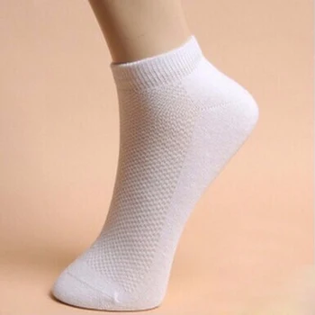 5Pairs dámske Ponožky Krátke Členok Ponožka Oka Veľa Žena Ponožky Žena 3D Dámy Ponožky Pre Ženy, Letné Štýl Pevný Biely