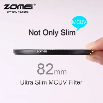82mm ZOMEI PRO Ultra Slim MCUV 16 Vrstva Multi Optické Sklo Potiahnuté MC UV Filter pre Canon, NIkon Hoya Sony DSLR Fotoaparát, Objektív 82 mm