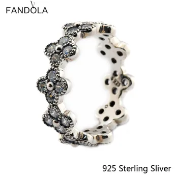 925 Sterling Silver Krúžky Orientálna Kvet Pre Ženy Pôvodného Módny Charms Európsky Štýl Šperky CKK