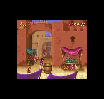 Aladdin 16 bit Veľké Sivé Hra Karty Pre NTSC Hry Hráč
