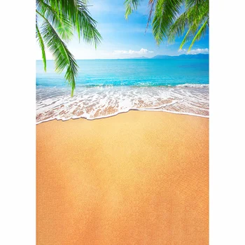 Allenjoy kulisu pre fotografické štúdio blue Sea vlny tropické piesočnatej pláži strom lete pozadí originálny dizajn photocall