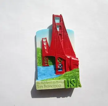 Americký Golden Gate Bridge Chladnička nálepky