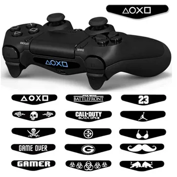 AOXO 2 KS Hra Svetla Bar Vinyl Led Nálepky Odtlačkový Pre Sony Playstation 4 Dualshock 4 PS4 Radič Lightbar Ochrany Nálepky