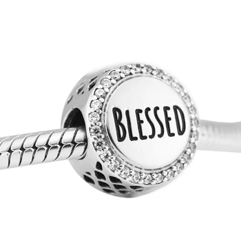 Autentické 925 Sterling Silver Šperky Požehnaný Pôvodného Módny Charms Korálky Hodí Fandola Náramky CKK