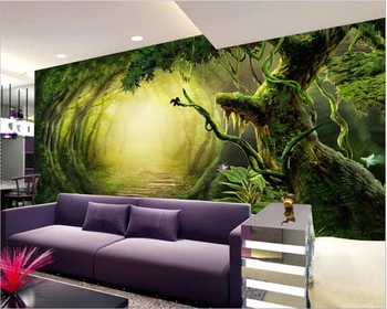 Beibehang 3D tapeta deti rozprávková fantasy lesa moderné spálne steny v obývacej izbe bezšvíkové celkové vlastné 3d tapety