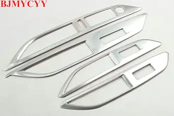 BJMYCYY Auto Styling vhodné Pre 2017 Peugeot 3008 Dvere, Okno Zdvihákov Ochrany Chrome Čalúnenie Pás Interiérové Dekorácie, Nálepky