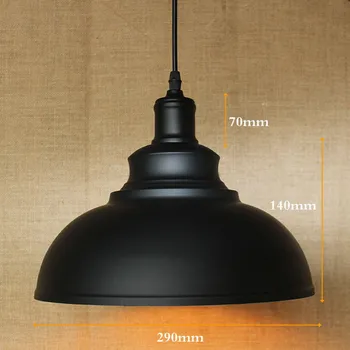Black závesné Kovania svetlá Loft retro Priemyselné prívesok žiarovka e27 kábel osvetlenie pre šj/Kuchyňa/bar kávy svetlá