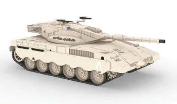 Bojový tank Merkava MK2 Izraelské Merkava 3D papier model urob si sám