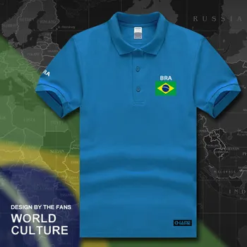 Brazília polo shirts mužov krátky rukáv biele značky vytlačené pre krajiny 2017 bavlna národ tímu vlajkou nové brasil PODPRSENKA Brazílsky telocvične