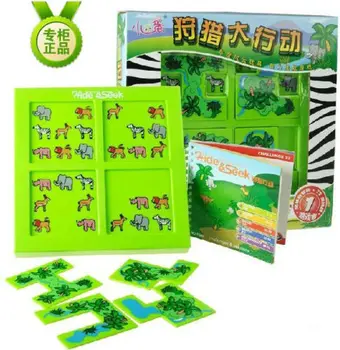 Candice guo plastové hračky narodeniny vianočný darček Skryť hľadať Lov Kampaň intelekt hra animal lesa nastaviť zábavné puzzle hrať