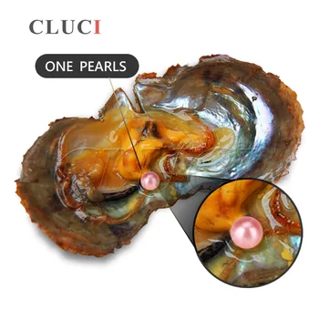 CLUCI AAA grade 10pcs 6-7mm Akoya Coral farebné Perly v Ustrice s vákuové balenie, Farebné Okrúhle Korálky pre Šperky Robiť