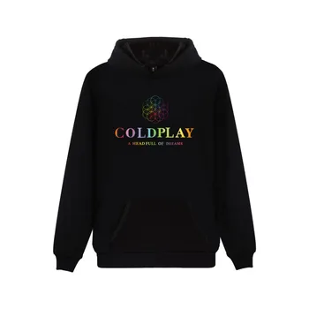 Coldplay Mikina S Kapucňou Mužov Populárna Rocková Kapela Bežné Teplé Zimné Módne Mens Hoodies Hip Hop Streetwear Oblečenie Coldplay