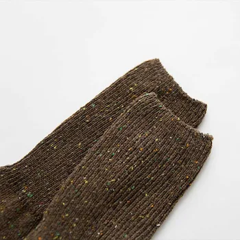 [COSPLACOOL]Nové jeseň/zima teplé Niektoré priadza dizajn, kreatívne ponožky ženy vysokej kvality Haldy haldy jednofarebné ponožky pre ženy Meias