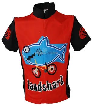 Cyklistické dresy !! Nové Shark Detský Cyklistický Dres Krátky Rukáv Chlapci Cyklistické Oblečenie Ropa Ciclismo Cestné Cyklistické Oblečenie