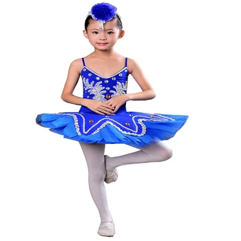 Deti Odborných Balet Kostým Dievčenské Balet Labutie Jazero Kostým Deti Balerína Šaty White Blue Pink