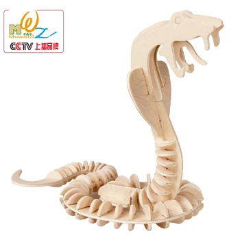 Doprava zadarmo Králik Swan krokodíla atď Deti 3D Drevené puzzle, Montáž cartoon zvierat model 2ks dreva Vzdelávacie puzzle hračka