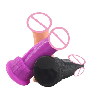 Dospelých, sexuálne hračky, FAAK krokodíla veľké dildo prísavky čierna fialová telo dildo realistického sexuálne hračky pre ženy, sex ptoducts