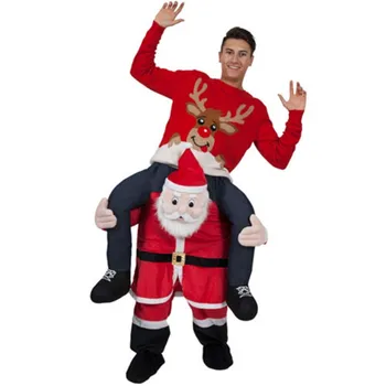 Dospelých Vianoce, Santa Claus Cosplay Kostým Maskota Kostýmy, Funny Maškarné Nohavice S Nepravdivé Ľudské Nohy