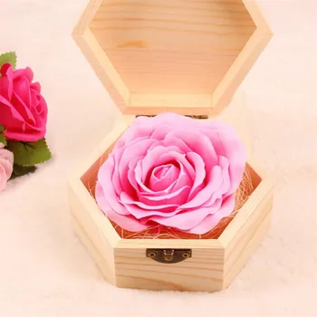 Drevená darčeková krabička rose Valentína, výročie svadby, Vianočné poslať jeho manželka, priateľka, romantické praktický darček k narodeninám