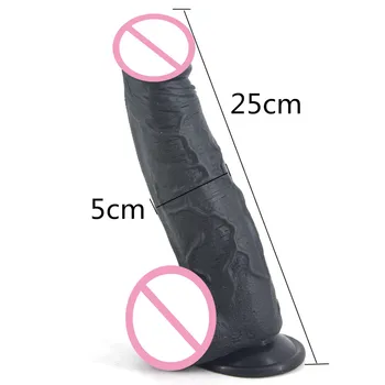 FAAK Veľké dildo čierne obrovské dildo sacie falošné penis realistického sexuálnu hračku pre ženy dick lesbické masturbovať erotické produkty sex shop